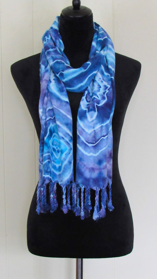 Ice-Dyed Rectangular Scarves/Wraps